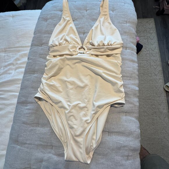 Michael Kors One-Piece Swimsuit – Ivory/Cream – Size 14 - Picture 2 of 7